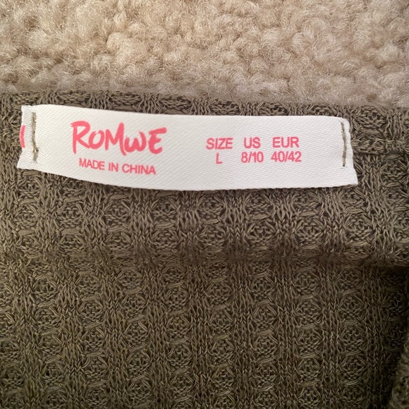 Romwe Waffle Crop Top - Picture 4 of 4